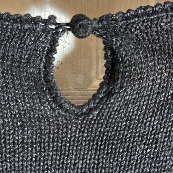 Eminent Vintage 80’s Embellished Sweater Black Sparkly Floral Sequins‎ & Beads - Picture 7 of 11